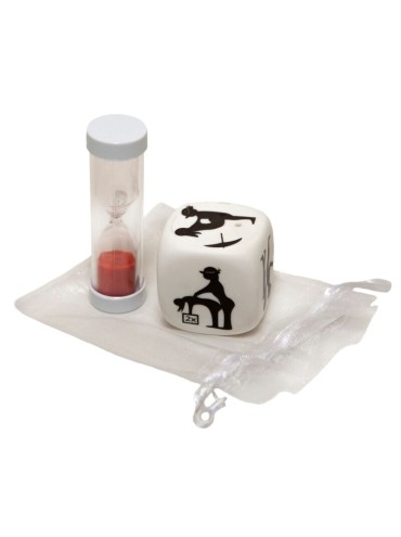 DIABLO PICANTE DADO DE POSTURAS CON RELOJ DE ARENA