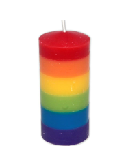 PRIDE VELA GRANDE CON LA BANDERA LGBT