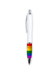 PRIDE BOLIGRAFO BLANCO BANDERA LGBT
