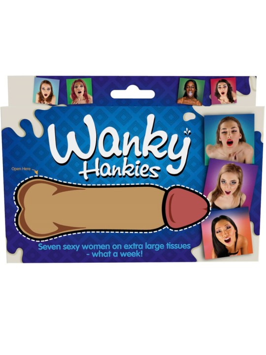 SPENCER FLEETWOOD WANKY HANKIES 7 PANUELOS EXTRA GRANDES MUJERES