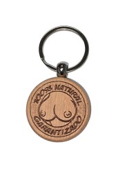 DIABLO PICANTE LLAVERO DE MADERA CON FORMA DE PECHO