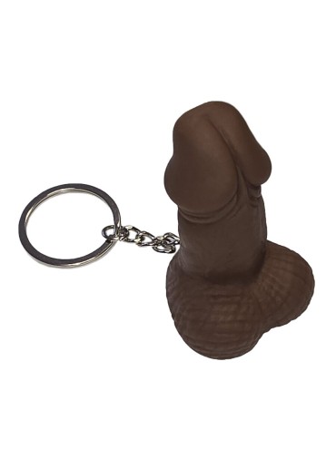 DIABLO PICANTE SILBATO LLAVERO CON FORMA DE PENE MULATO