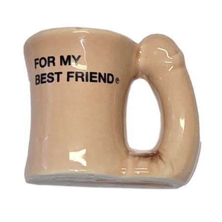 DIABLO PICANTE IMAN TAZA CERAMICA CON ASA DE PENE FOR MY BEST FRIEND