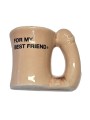 DIABLO PICANTE IMAN TAZA CERAMICA CON ASA DE PENE FOR MY BEST FRIEND