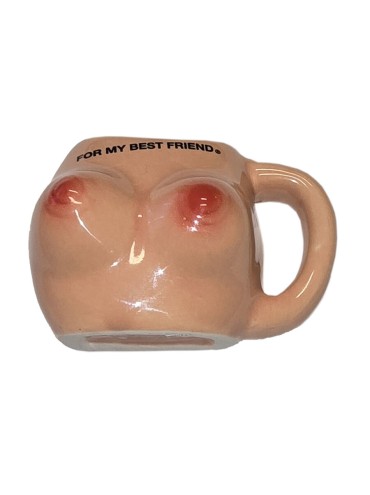 DIABLO PICANTE IMAN DE PECHOS EN TAZA CERAMICA FOR MY BEST FRIEND
