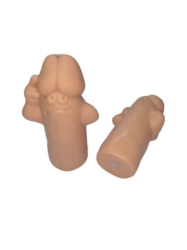 DIABLO PICANTE SILBATO CON FORMA DE PENE COLOR CARNE