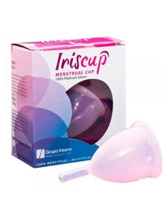 IRISCUP COPA MESTRUAL ROSA PEQUENA BOLSA ESTERILIZADORA GRATIS