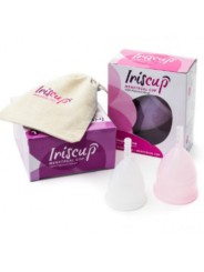 IRISCUP COPA MESTRUAL ROSA PEQUENA BOLSA ESTERILIZADORA GRATIS