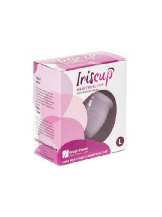 IRISCUP COPA MESTRUAL ROSA GRANDE BOLSA ESTERILIZADORA GRATIS