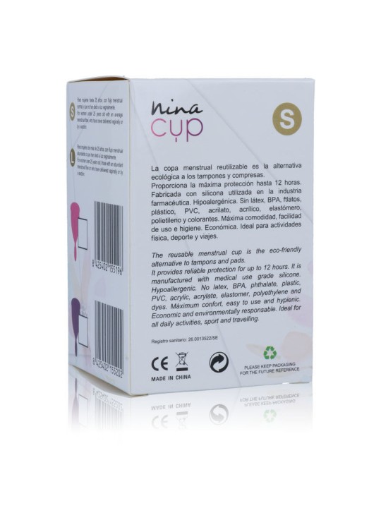 NINA KIKI COPA MENSTRUAL ROSA TALLA S