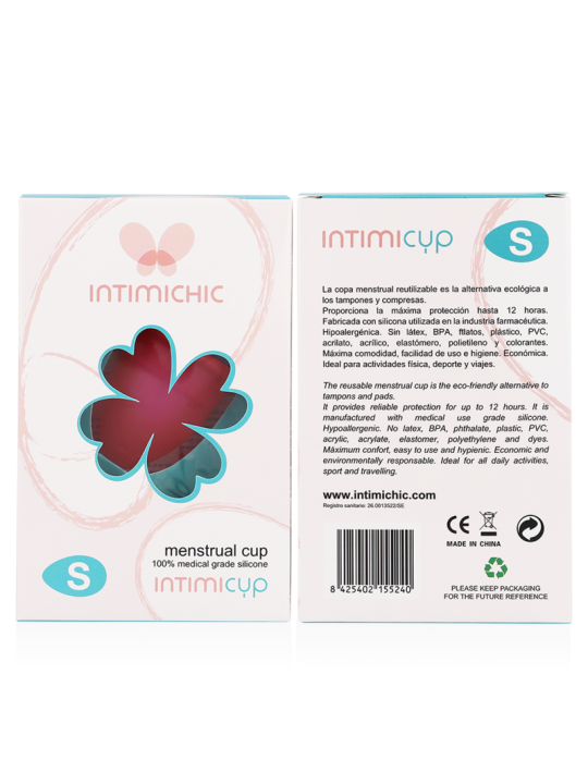 INTIMICHIC COPA MENSTRUAL SILICONA MEDICA TALLA S