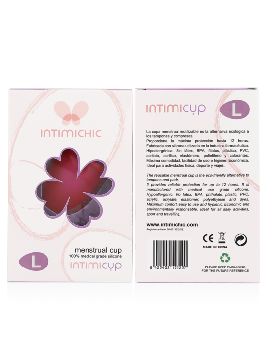 INTIMICHIC COPA MENSTRUAL SILICONA MEDICA TALLA L