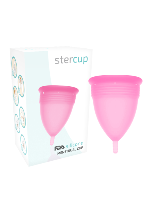 STERCUP COPA MENSTRUAL FDA SILICONA ROSA TALLA L