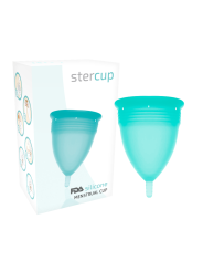 STERCUP COPA MENSTRUAL FDA SILICONA AQUAMARINA TALLA L