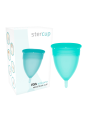 STERCUP COPA MENSTRUAL FDA SILICONA AQUAMARINA TALLA L