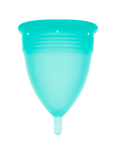 STERCUP COPA MENSTRUAL FDA SILICONA AQUAMARINA TALLA L