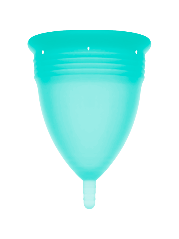 STERCUP COPA MENSTRUAL FDA SILICONA AQUAMARINA TALLA L
