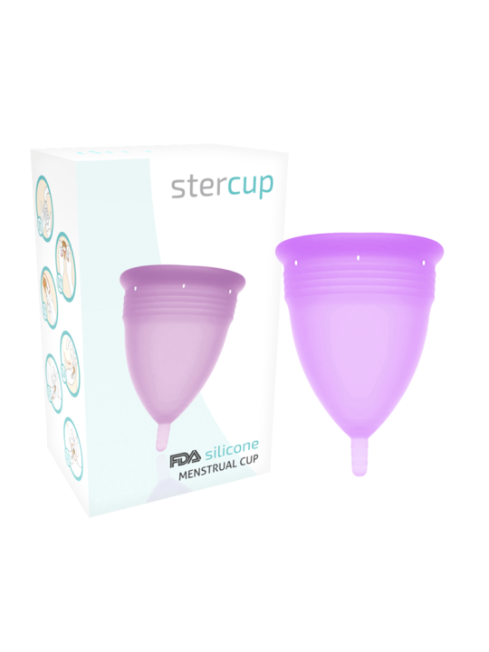 STERCUP COPA MENSTRUAL FDA SILICONA LILA TALLA L