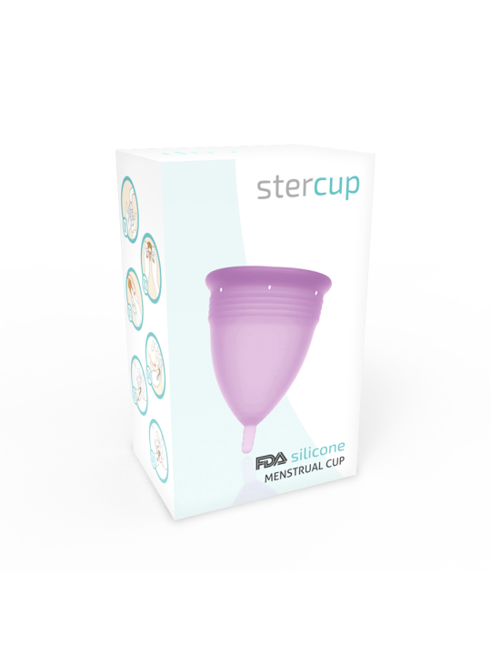 STERCUP COPA MENSTRUAL FDA SILICONA LILA TALLA L