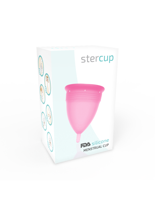 STERCUP COPA MENSTRUAL FDA SILICONA ROSA TALLA S