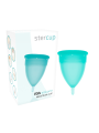 STERCUP COPA MENSTRUAL FDA SILICONA AQUAMARINA TALLA S