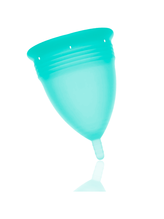 STERCUP COPA MENSTRUAL FDA SILICONA AQUAMARINA TALLA S