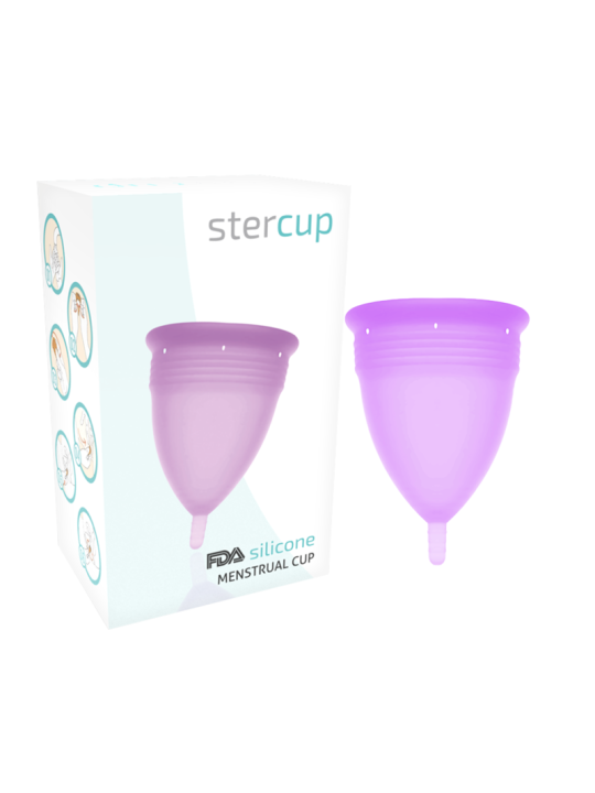 STERCUP COPA MENSTRUAL FDA SILICONA LILA TALLA S