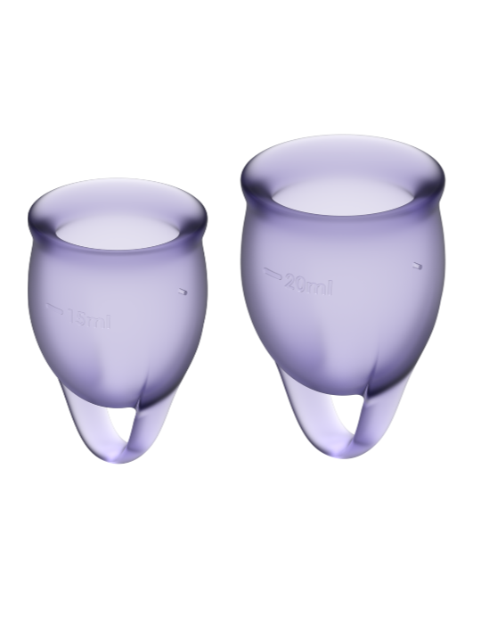 SATISFYER FEEL CONFIDENT KIT COPA MENSTRUAL LILA 15 20 ML