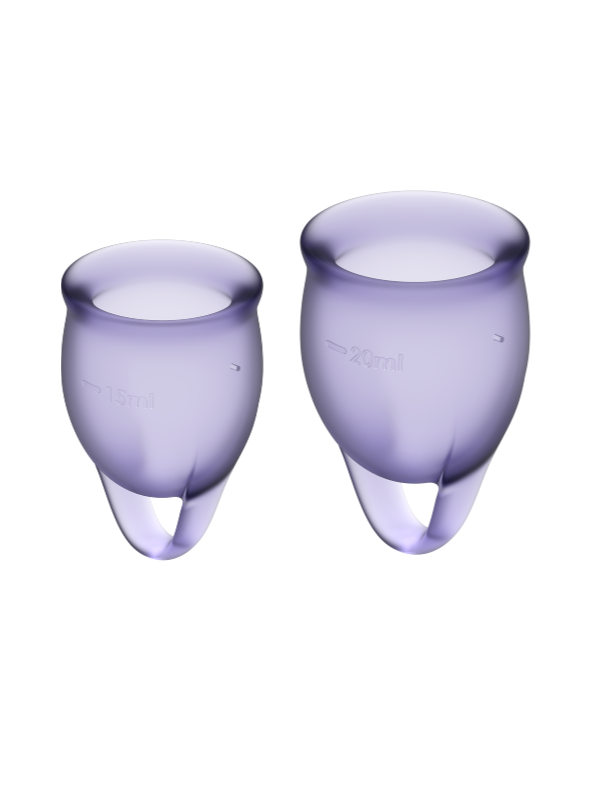 SATISFYER FEEL CONFIDENT KIT COPA MENSTRUAL LILA 15 20 ML