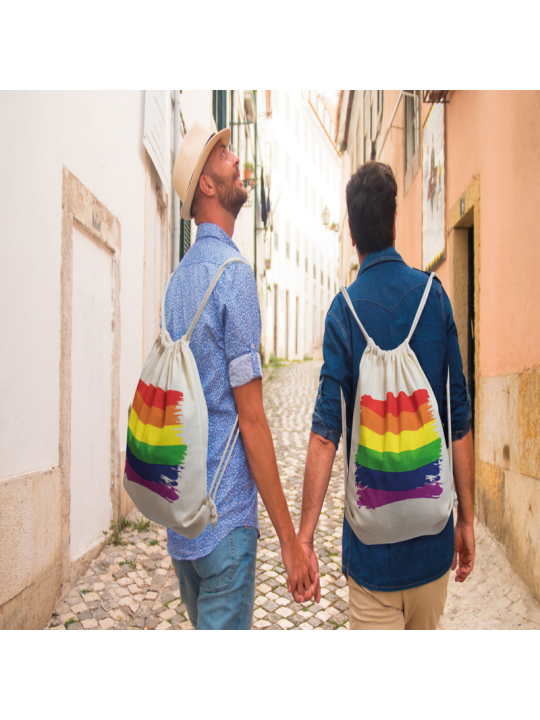 PRIDE MOCHILA ALGODON BANDERA