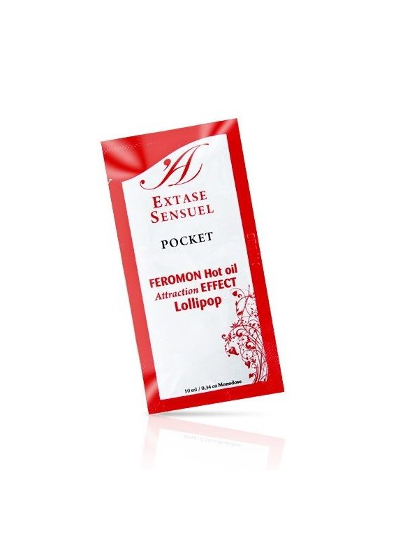 EXTASE SENSUAL ACEITE MASAJE EFECTO CALOR FEROMONAS PIRULETA 10 ML