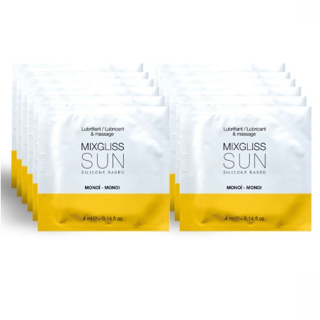 MIXGLISS LUBRICANTE BASE SILICONA AROMA MONOI 12 MONODOSIS 4ML