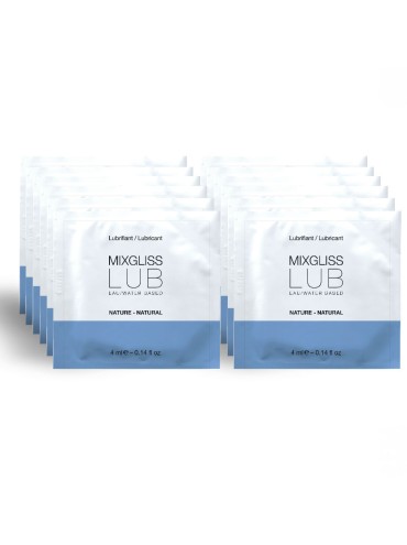 MIXGLISS LUBRICANTE BASE DE AGUA NATURAL 12 MONODOSIS 4 ML