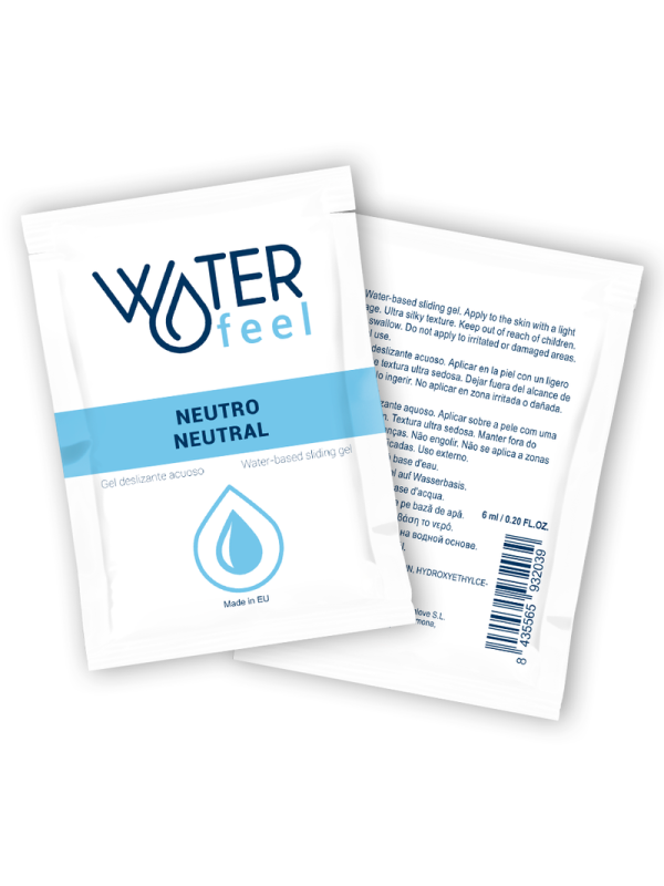 WATERFEEL GEL DESLIZANTE BASE AGUA NEUTRO 6 ML