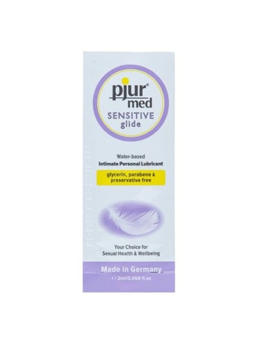 PJUR MED SENSITIVE GLIDE LUBRICANTE BASE AGUA 2 ML
