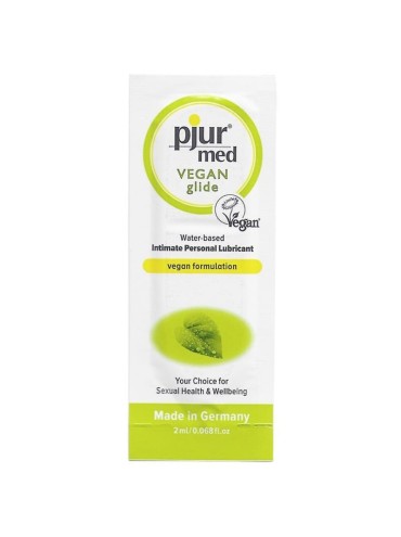 PJUR MED VEGAN GLIDE LUBRICANTE BASE AGUA 2 ML