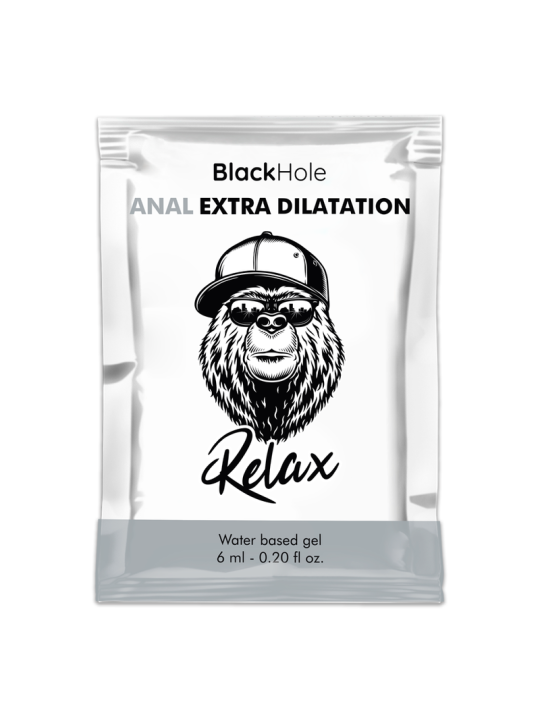 BLACK HOLE GEL BASE AGUA DILATACION ANAL 6 ML MONODOSIS