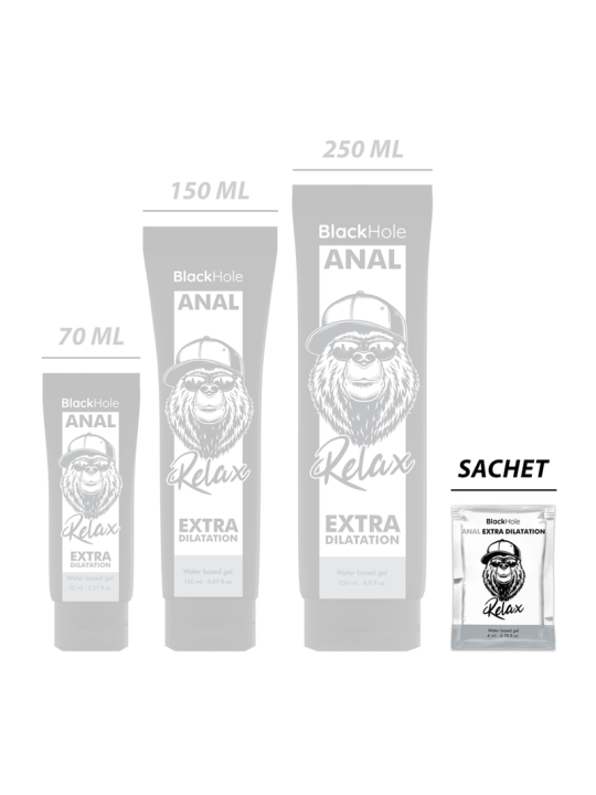 BLACK HOLE GEL BASE AGUA DILATACION ANAL 6 ML MONODOSIS