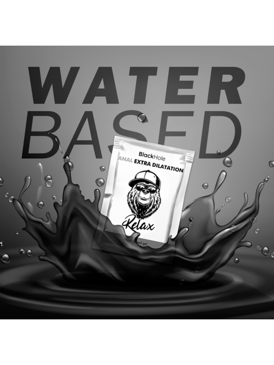 BLACK HOLE GEL BASE AGUA DILATACION ANAL 6 ML MONODOSIS