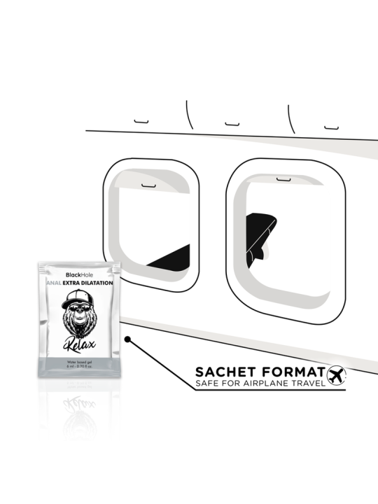 BLACK HOLE GEL BASE AGUA DILATACION ANAL 6 ML MONODOSIS