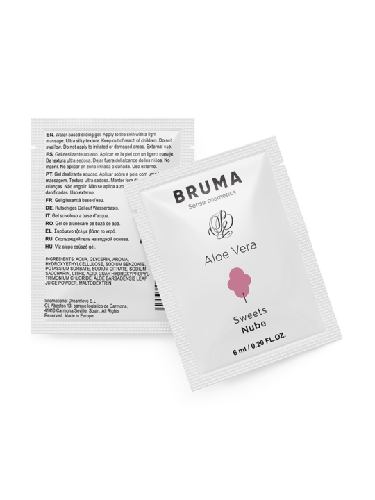 BRUMA 6 ML GEL DESLIZANTE CON ALOE VERA SABOR A NUBE