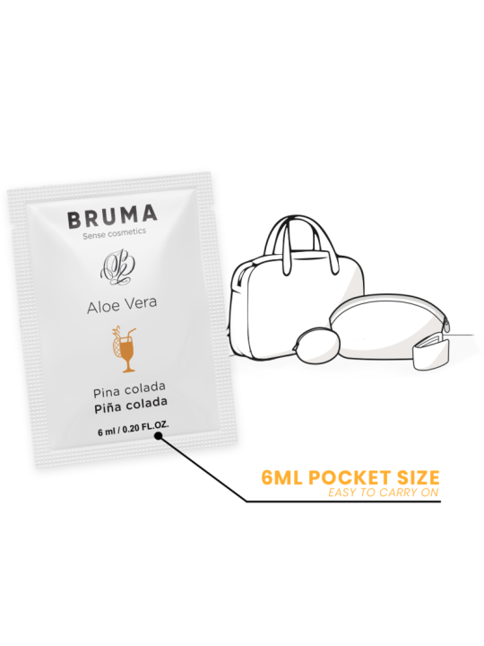 BRUMA 6 ML GEL DESLIZANTE CON ALOE VERA SABOR A PINA COLADA