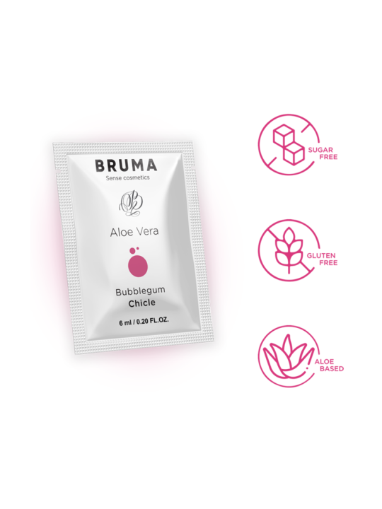 BRUMA 6 ML GEL DESLIZANTE CON ALOE VERA SABOR A CHICLE