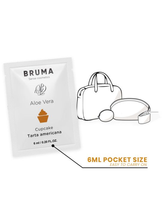 BRUMA 6 ML GEL DESLIZANTE CON ALOE VERA SABOR A TARTA AMERICANA