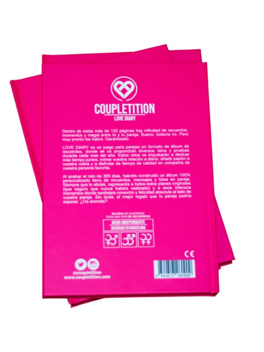 COUPLETITION LOVE DIARY ALBUM DE RECUERDOS DESEOS EN PAREJA