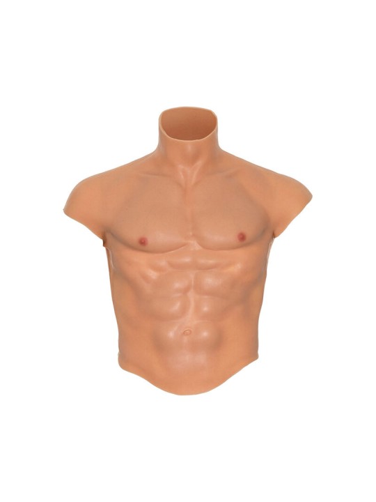 HIDDEN DESIRE ALTER EGO CAMISETA SILICONA TORSO MASCULINO CON ABDOMINALES NATURAL