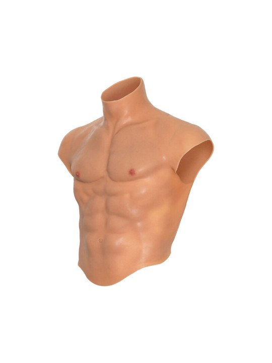 HIDDEN DESIRE ALTER EGO CAMISETA SILICONA TORSO MASCULINO CON ABDOMINALES NATURAL