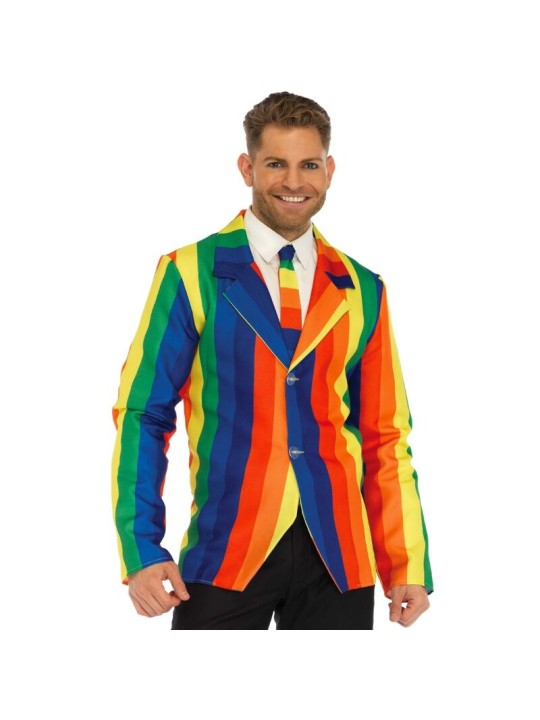 LEG AVENUE TRAJE BLAZER CORBATA ARCOIRIS S