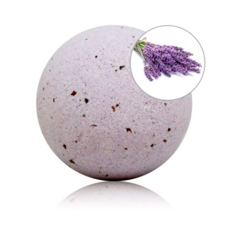 TALOKA BOMBA DE BANO CON AROMA LAVANDA Y PETALOS DE ROSA