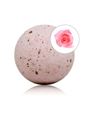 TALOKA BOMBA DE BANO CON AROMA ROSAS Y PETALOS DE ROSA